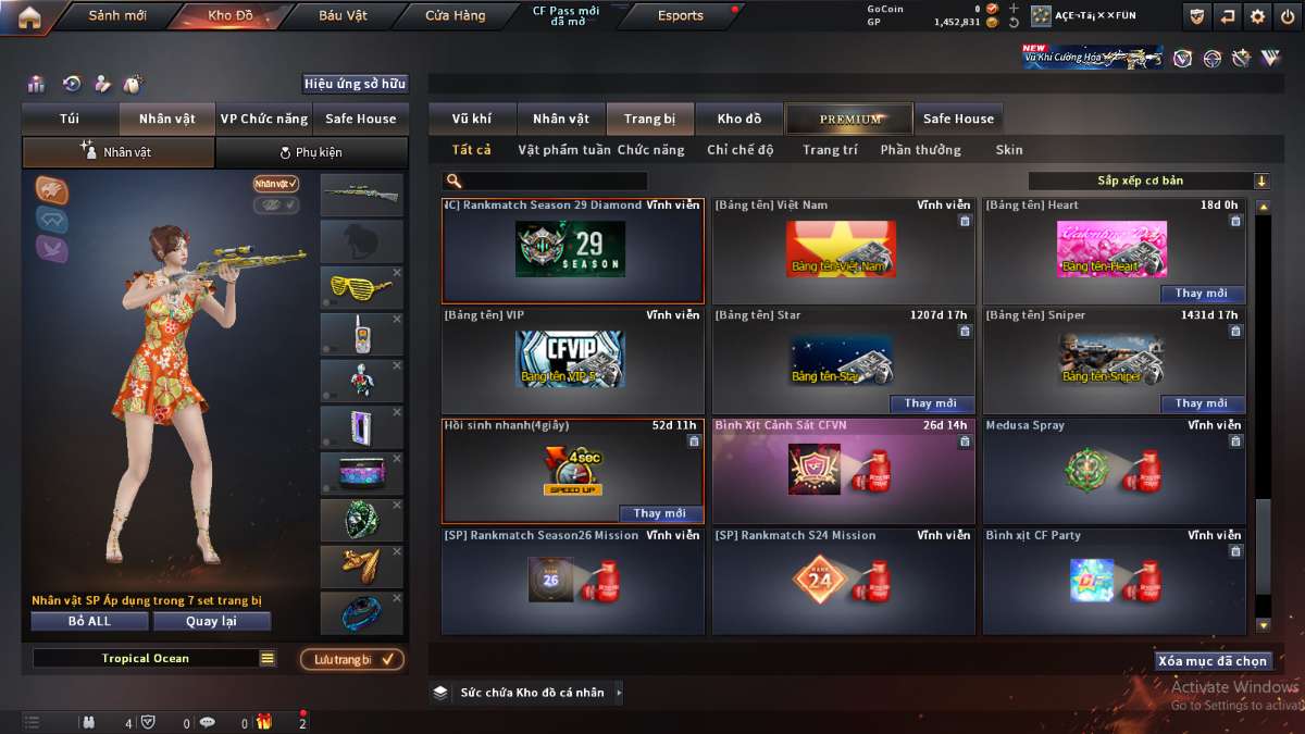 shop acc cf uy tin gia re
